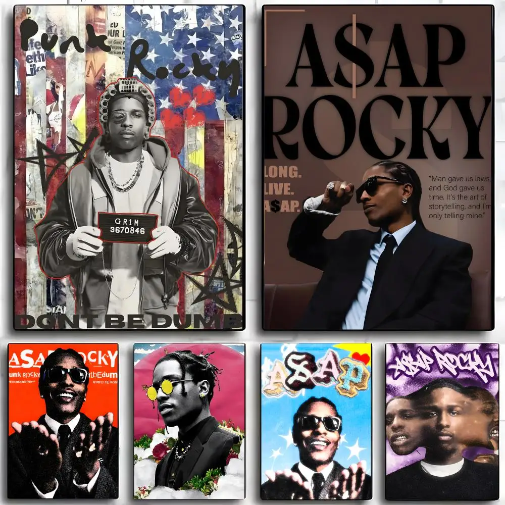 Trend R-Rocky A-ASAP Poster Wall Art Print Art Suitable for Living Room Bedroom Bar Parlor Home Decor Gift