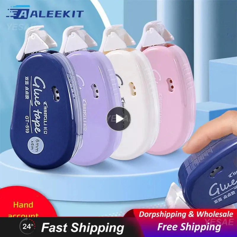 Easy To Use Double-sided Roller Small Double-sided Double Sided Glue Point Useful Convenient Educational Supplies