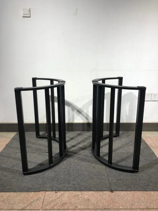 

round table iron semi-round bracket dining bracket table shelf frame round table leg custom