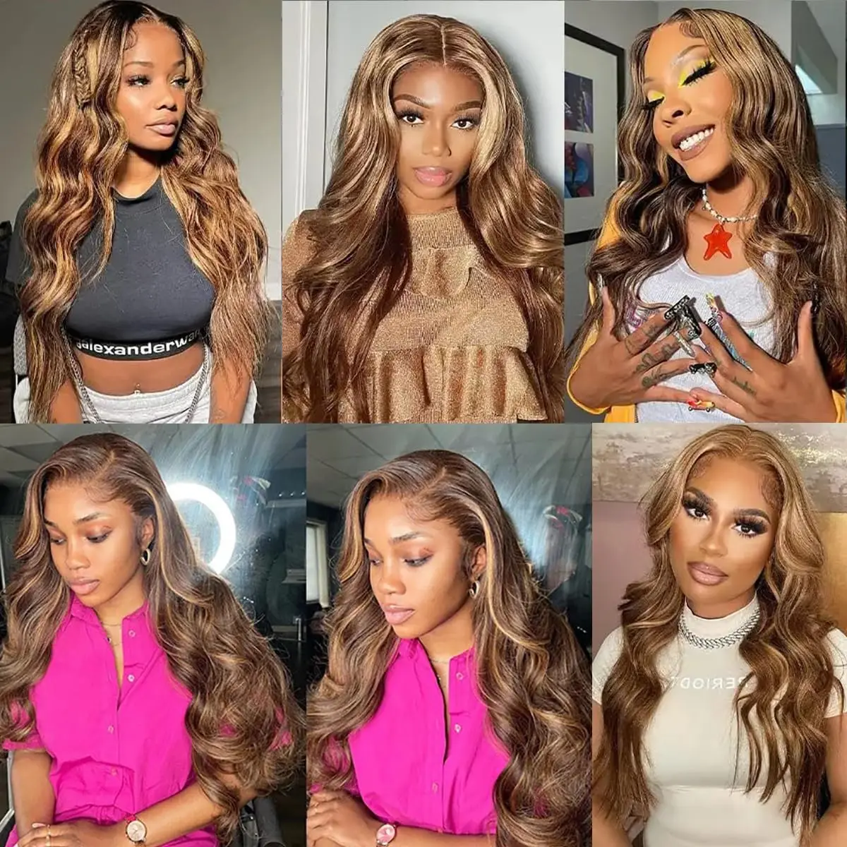 Highlight 13x6 Hd Lace Frontal Wig Human Hair Body Wave Ombre Blonde 13x4 Lace Front Wig Human Hair Highlight Human Hair Wigs