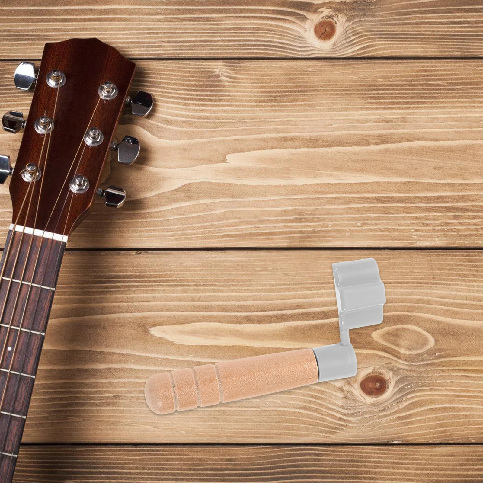 

Guitar String Winder with Wooden Handle for Acoustic and Electric Guitars Tool Portable Maintenance Accessory Peg