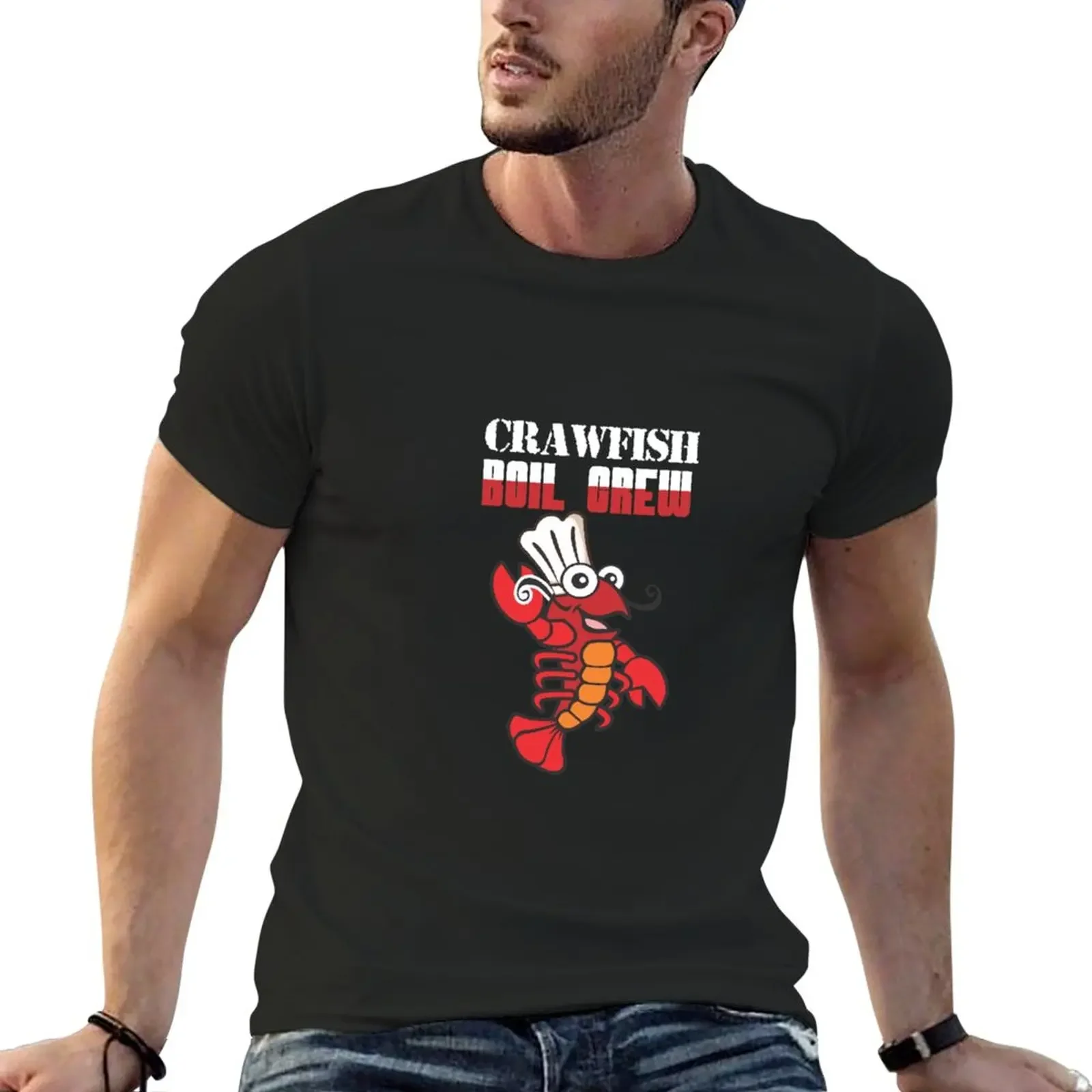 Crawfish Boiling Crew Shirt T-Shirt hippie clothes quick-drying mens big and tall t shirts