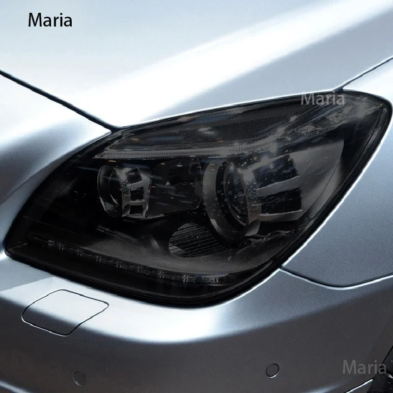 

For Mercedes Benz SLK Class R172 2011-2015 Car Headlight Protective Film Accessories Headlamp Transparent Black TPU Sticker