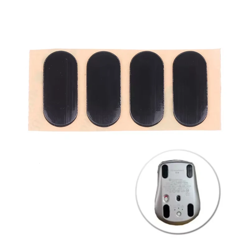 Self-adhesive Rubber Mouse Glide Feet Skates, Universal Replacement Pads with Smooth Sliding for Daily Office and Competitive Ga