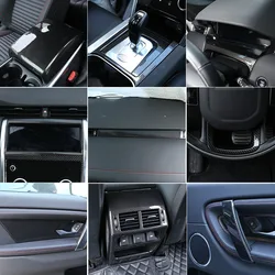 ABS Carbon Fiber For Land Rover Discovery Sport 2020+ Interior Dashboard Console Gear Shift Panel Decoration Cover Trim Stickers