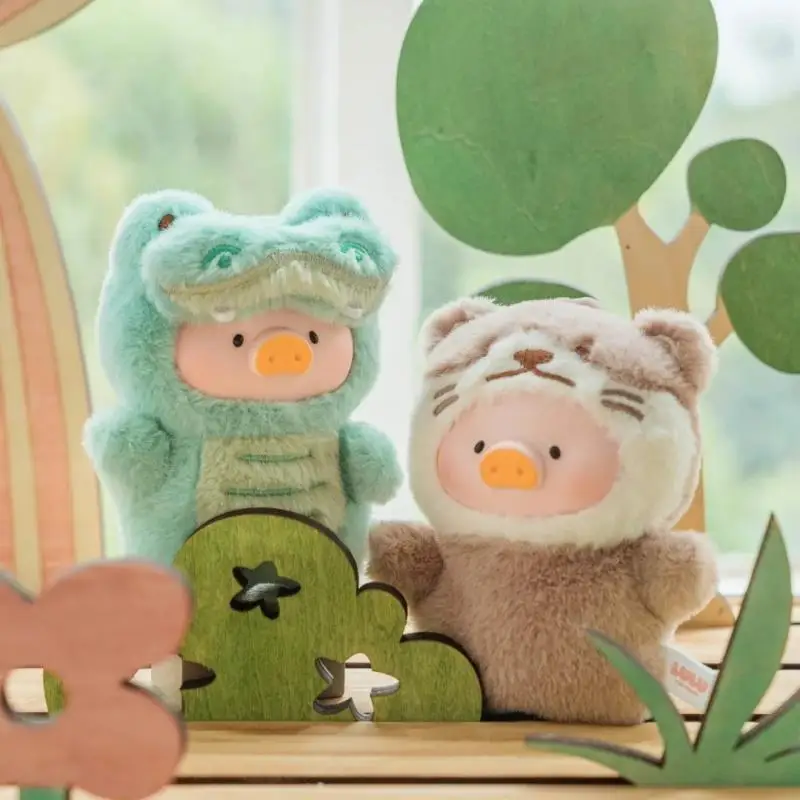 

Серия кукольных шоу для вечеринок с животными, милая коробка Lulu The Piggy, виниловая игрушка на палец, подвеска ручной работы, милый праздничный подарочный набор для девочек