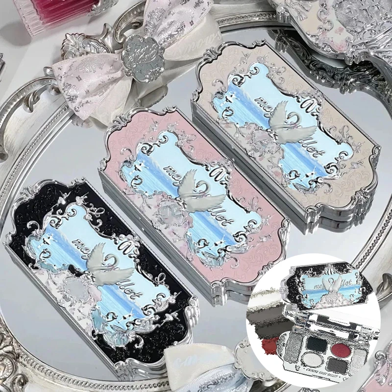 

Палитра теней для век Swan Series 6: матовые, тонкие шиммерные и глиттерные оттенки, стойкое покрытие, для макияжа глаз