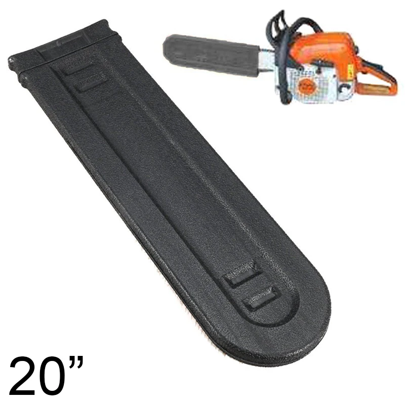 Protective Chainsaw Bar Cover Scabbard with Guide Plate for Garden Chainsaw Bars 20 Inch Size Made from Plastic Material