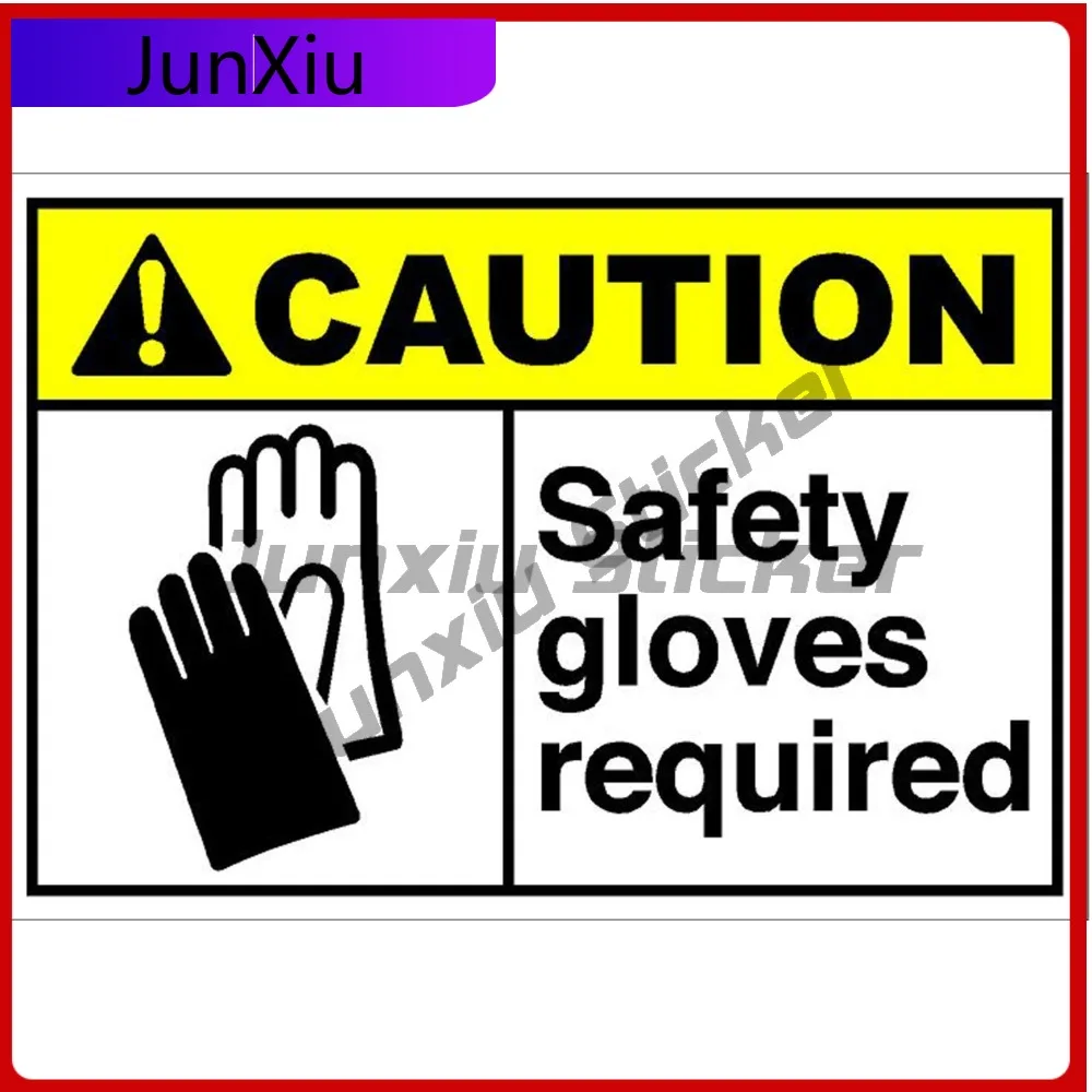Safety Gloves Required Eye Catching Top Quality Vinyl Stylish Truck Decal Waterproof Car Laptop Window Bumper Auto Exterior