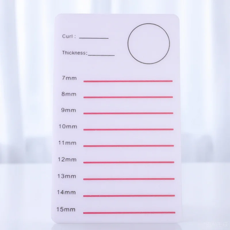 

Eyelash Pallet Professional Acrylic Lash Extension Holder Durable Lightweight Organize Extensions Clearly Numbered Lash