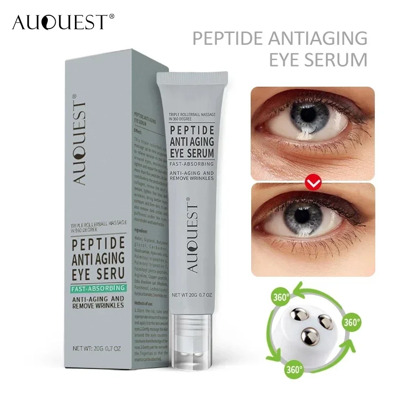 AUQUEST Peptide Eye Cream Bags Dark Circles Moisturizing Hydrating Serum Lifting Eye Skin Care Beauty