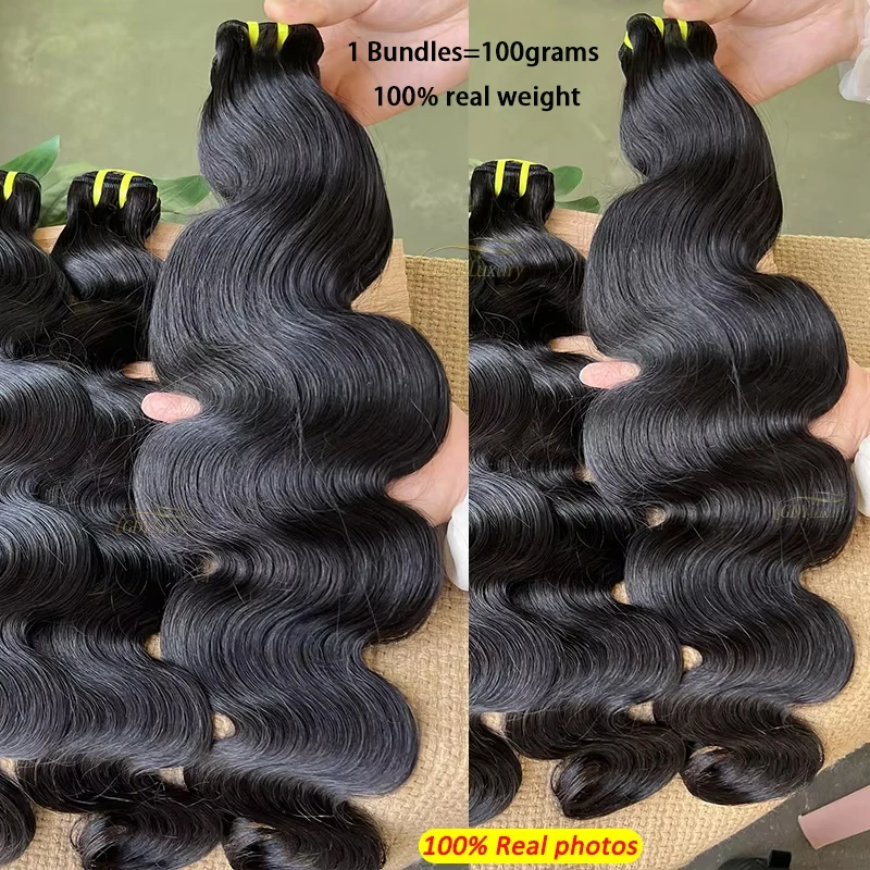 GDYLuxury 100% Unprocessed Human Hair Body Wave Bundle Vietnamese Raw Virgin Hair Extensions Double Weft Natural Color 10-30Inch