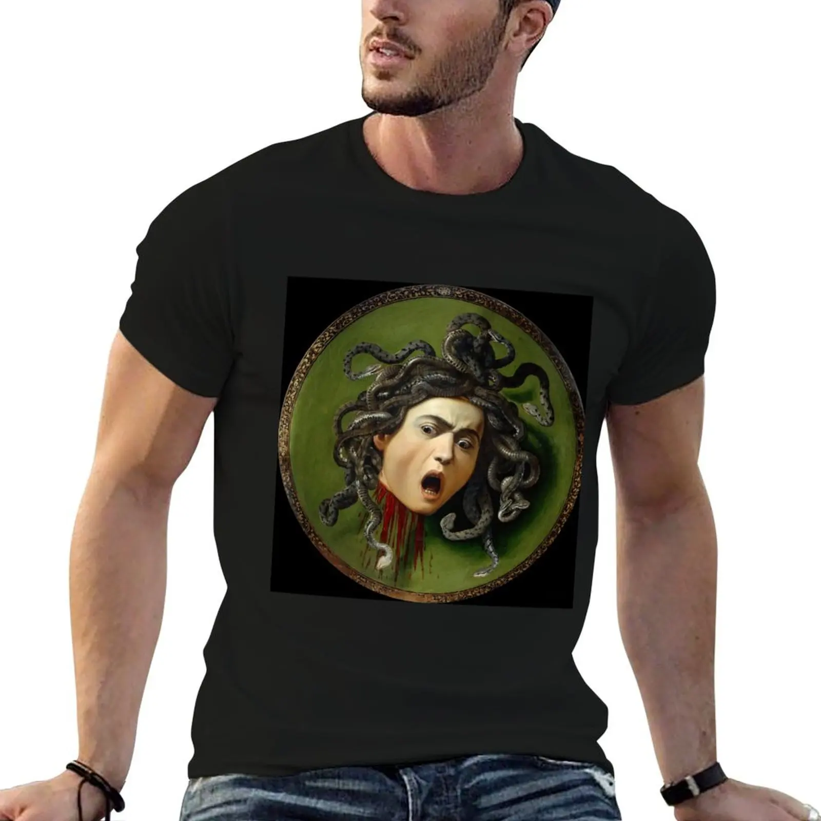 

shirts shirts quality for T-Shirt Medusa high t cotton Caravaggio by cotton t man