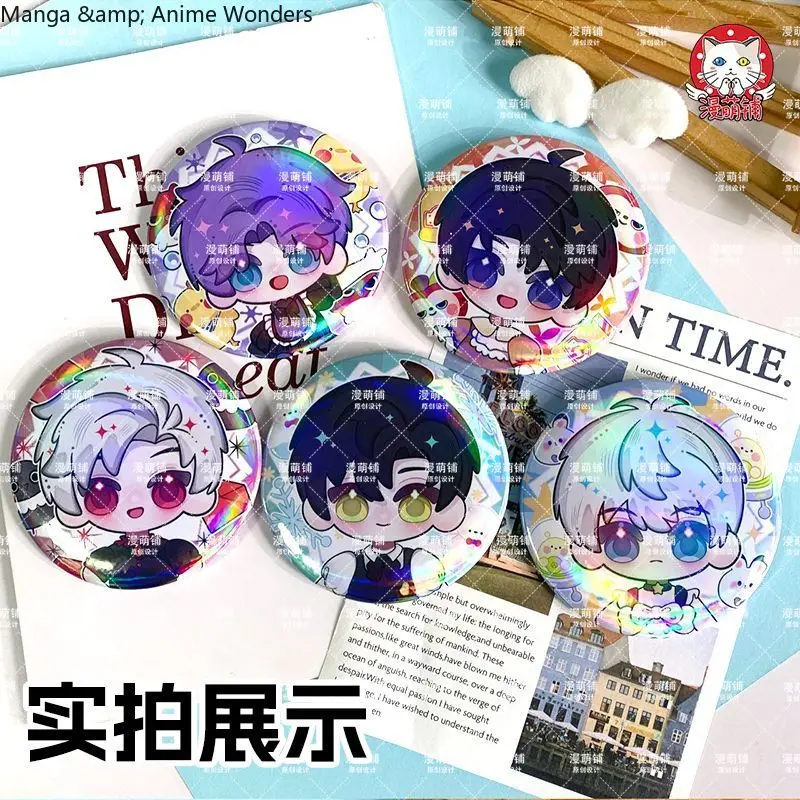 애니메이션 사랑과 Deepspace Xavier Rafayel Sylus Caleb Zayne Cospaly 메이드 시리즈 Q 버전 Bedge 펜던트 배지 브로치 핀