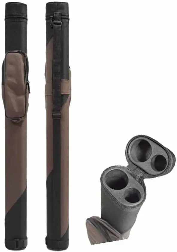 

Hard Oval Pool Cue Case with Multiple Color Options for Billiard Sticks