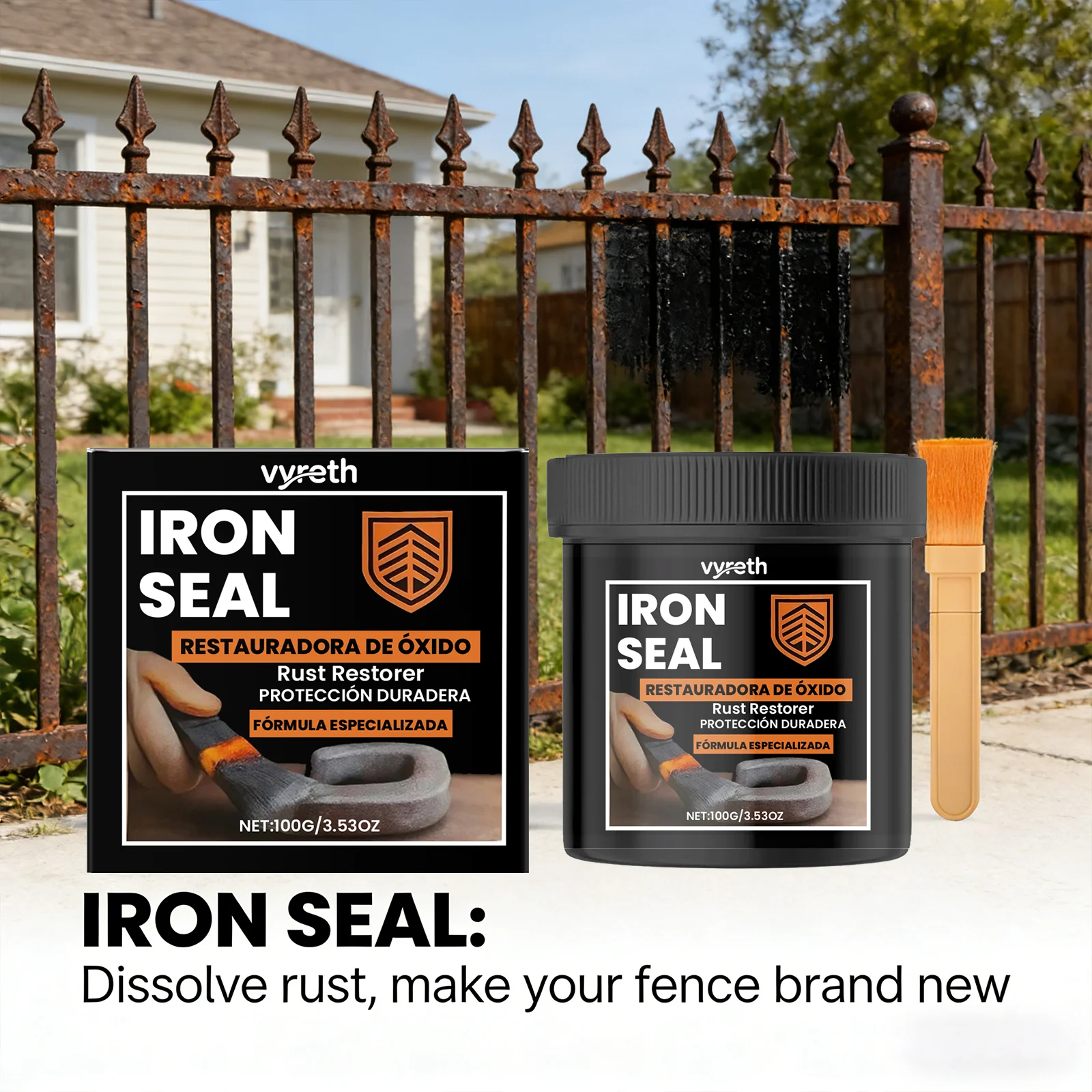 

Средство для удаления ржавчины, восстановления металлического блеска, защитная пленка от коррозии, многофункциональный очиститель для ремонта и предотвращения ржавчины