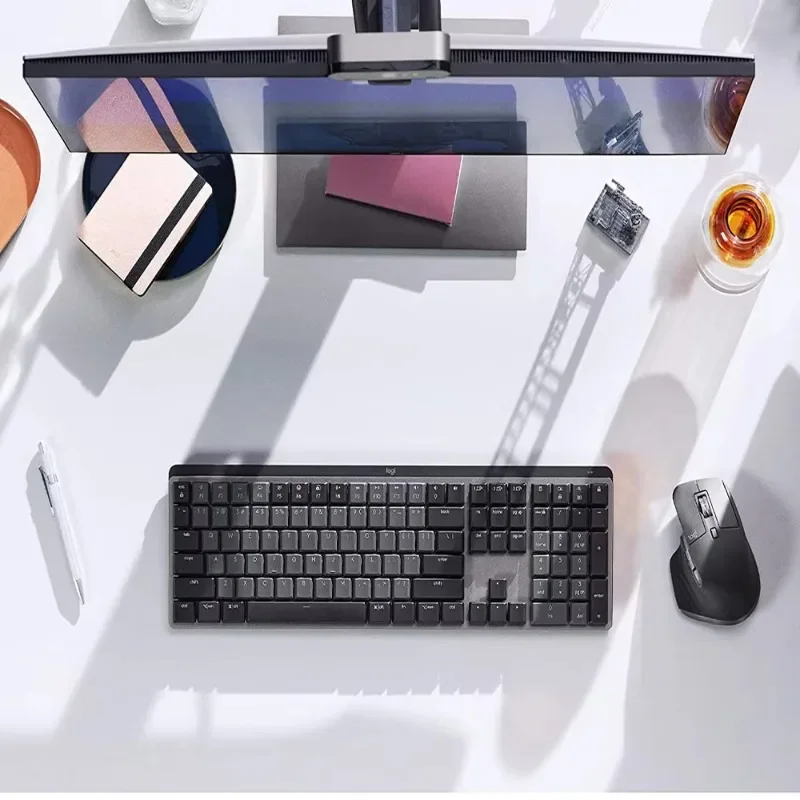 Logitech MX Mechanical Wireless Bluetooth 99% New Open Box Keyboard with Logi Bolt USB Office Gaming for Windows MacOS iOS Linux