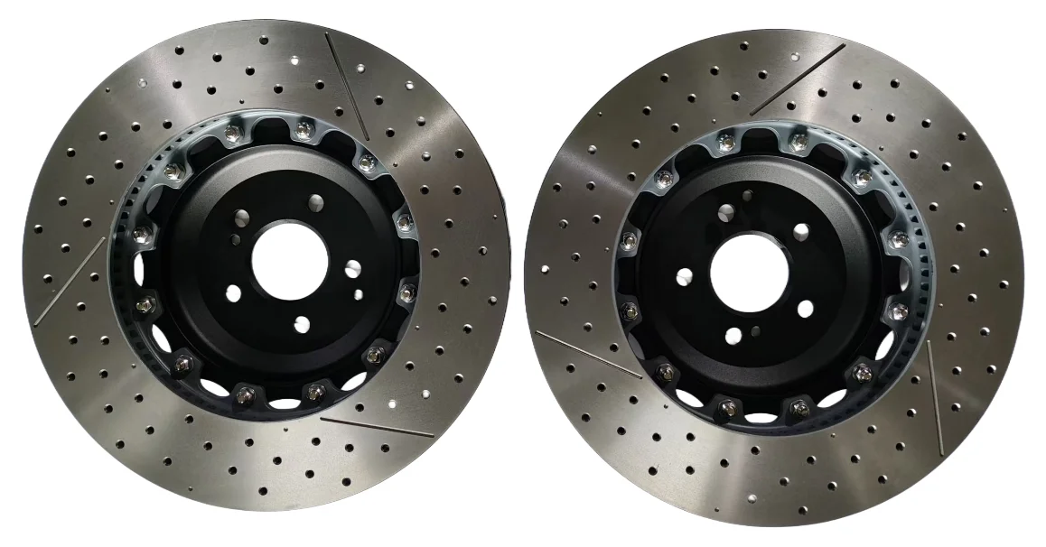 Front Car Brake Disc 390*36mm Rotor Drilled and Slotted Disc Brake Auto Parts for Mercedes-Ben z OE#A2224212612/2314211812