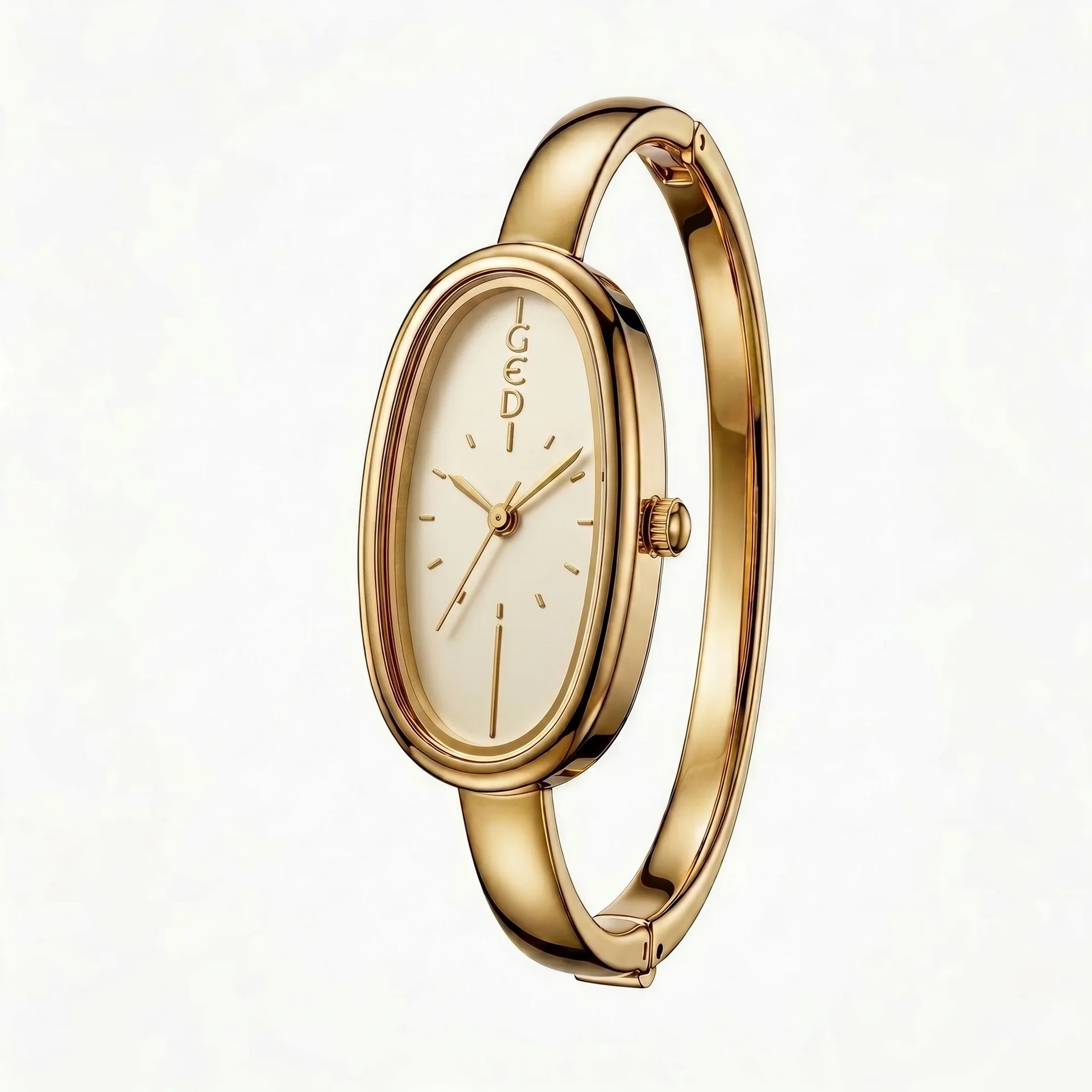 NEW Elliptical Bracelet Women's Light Luxury High End Watch Waterproof Retro Gold Quartz wristwatch