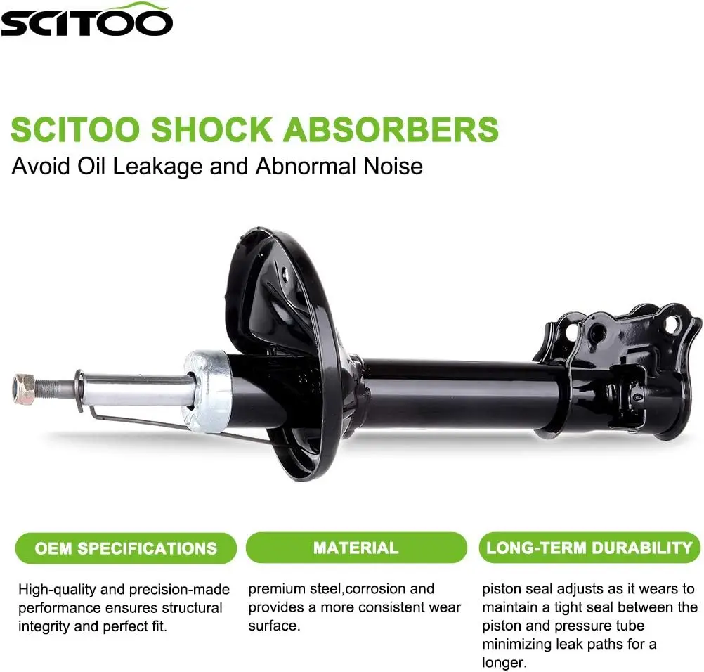 SCITOO Rear Shocks Set of 2 for Elantra, Shocks Absorbers and Struts Fits 2000 2001 2002 2003 2004 2005 2006 for Hyundai