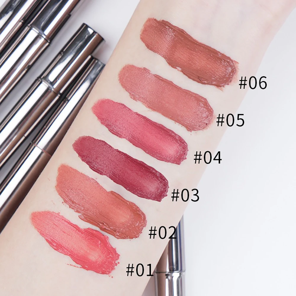 Custom 2.5g Lip Cream Velvety Matte Texture Lightweight Feel High Coverage Vibrant Color Private Label Makeup Black Package