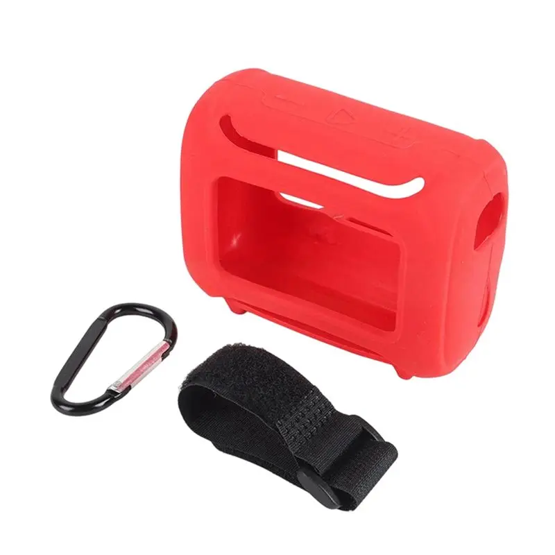 -[A51I Digital]Silicone Protection Case For GO 5 Bluetooth Speaker Portable Carrying Case Scratches Resistant Includes Carab