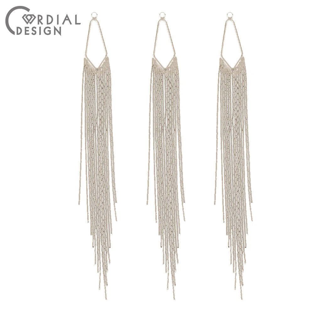 تصميم ودي 20 قطعة 12*124 مللي متر لتقوم بها بنفسك أقراط اكسسوارات/شكل شرابة/طلاء الذهب الحقيقي/يدوية الصنع/نتائج ومكونات المجوهرات