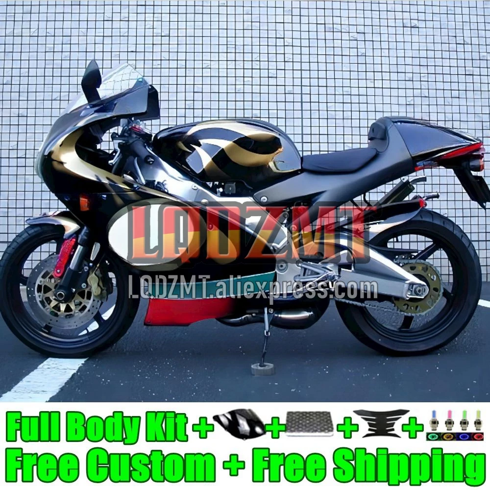 Body Kit For Aprilia RS-250 RSV250 RS 250 RSV250RR 15No.42 RS250R RS250 1995 1996 1997 RSV 250 RR 95 96 97 black golden Fairing