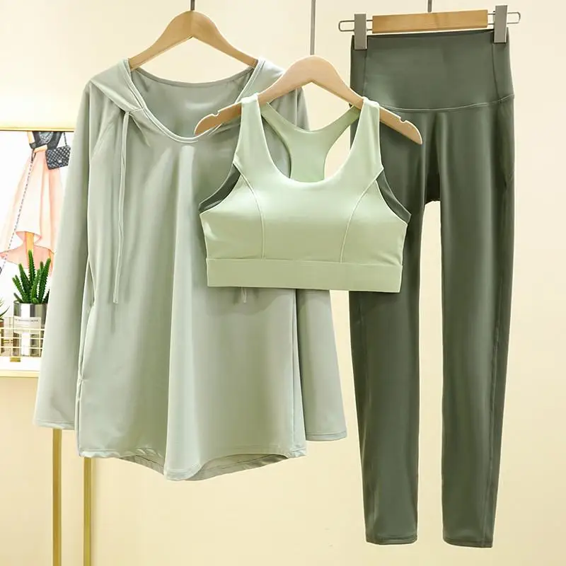 

Аутентичный комплект спортивной одежды для йоги, женский длинный све, свободный повседневный утягивающий накидка Profional Qui Dry Running Fitn