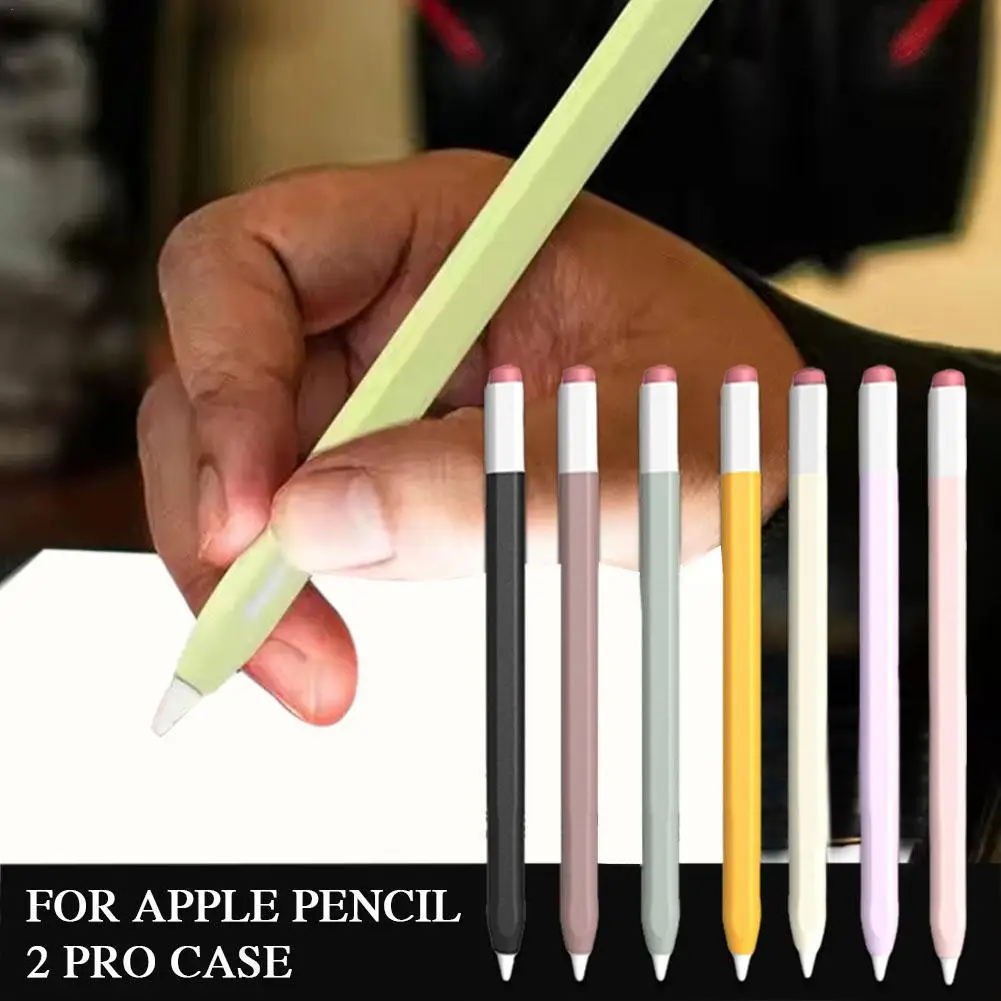 

Чехол для Apple Pencil 2 Pro, мягкий силиконовый защитный чехол 2-го поколения, IPad Pencil Tablet, стилус, портативный защитный чехол