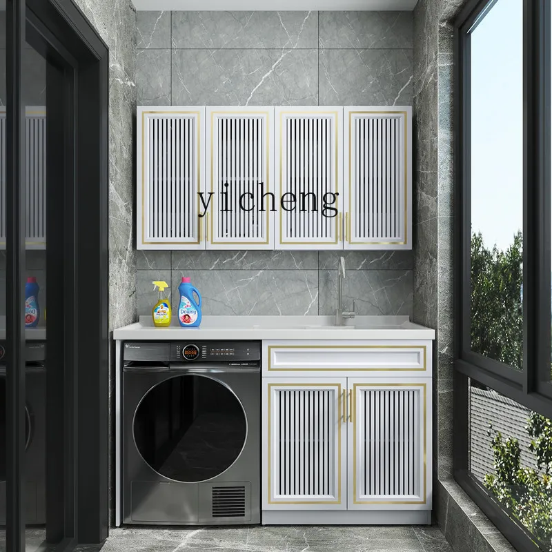 

Alumimum Washing Machine Cabinet Combination Balcony Wall Cupboard Drum Washing Machine Companion