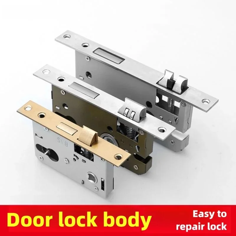 Small 50 Bearing Lock Body, Anti-collision Mute Magnetic Suction Door Lock Accessories for Indoor Bedroom Wooden Door Use