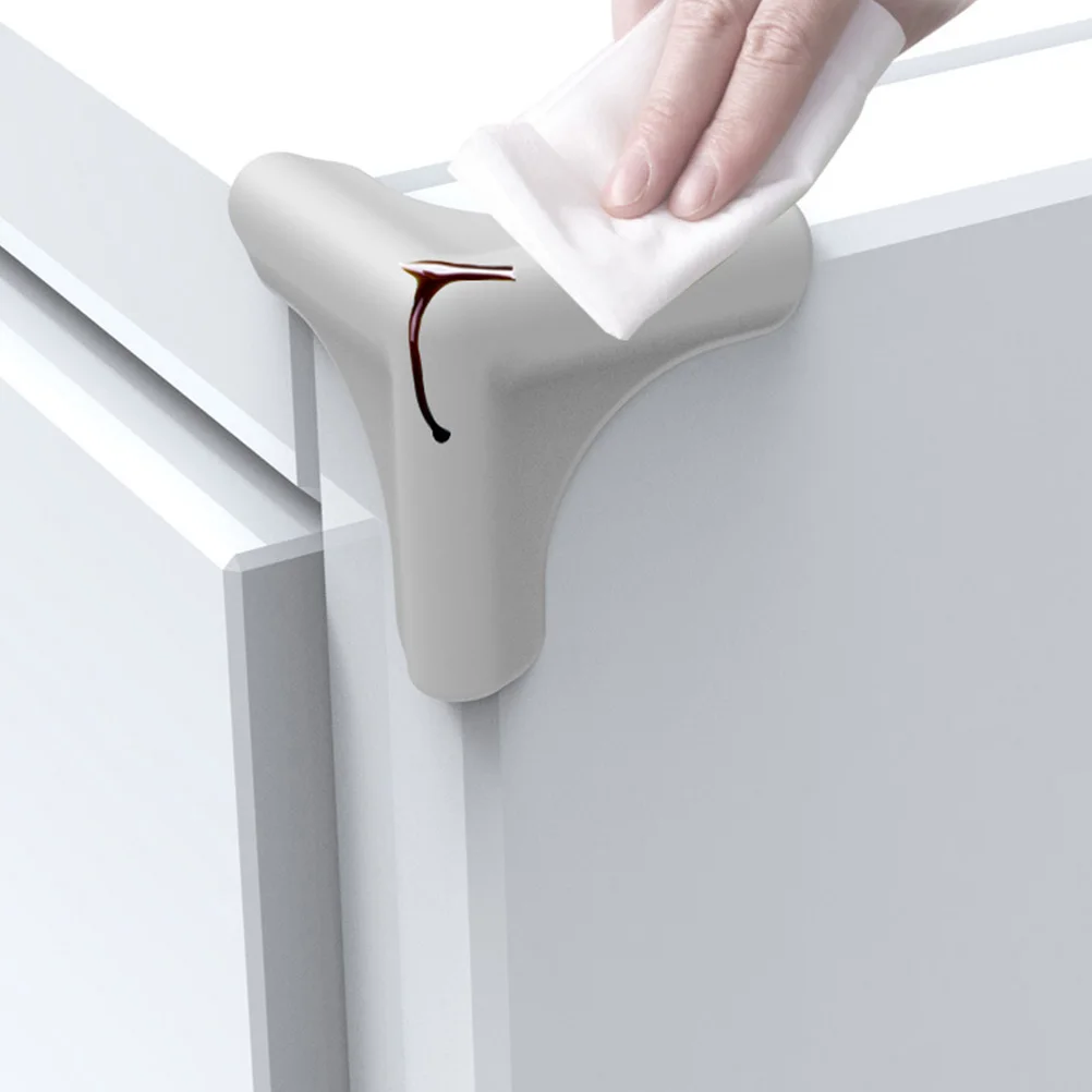 

4 Pcs Anti collision Silicone Corner Guards for Furniture Table Edge Protector Kitchen Ventilator Bumper Guard Home Appliance