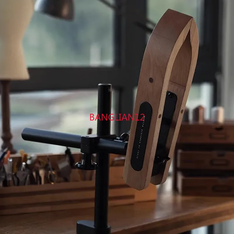 

MAXITA Leather Hand Sewing Clip DIY Handmade Leathercraft Work Fixture Stitching Fixed Sation Black Walnut Cherry Wood Optional