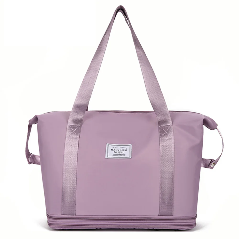 

Расширяемая дорожная сумка с колесами. Складная сумка-тележка из ткани Оксфорд. Сумка унисекс для деловой поездки.