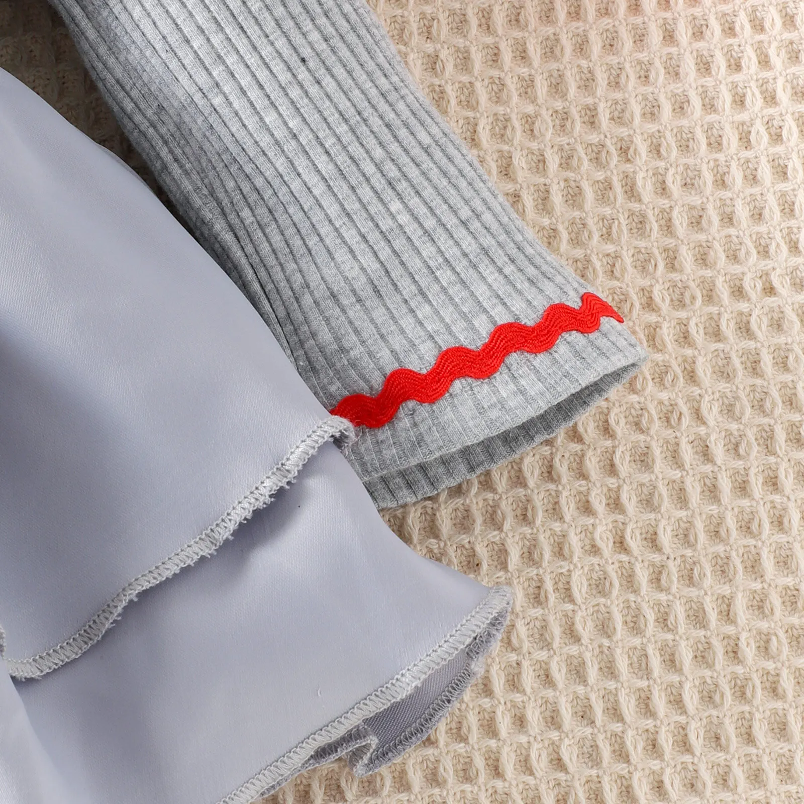 أزياء تنكرية للمهرج المخيف للهالوين للفتيات الصغيرات بأكمام طويلة وطبقات مكشكشة باللون الرمادي فستان الجوكر رومبير لالتقاط الصور للحفلات