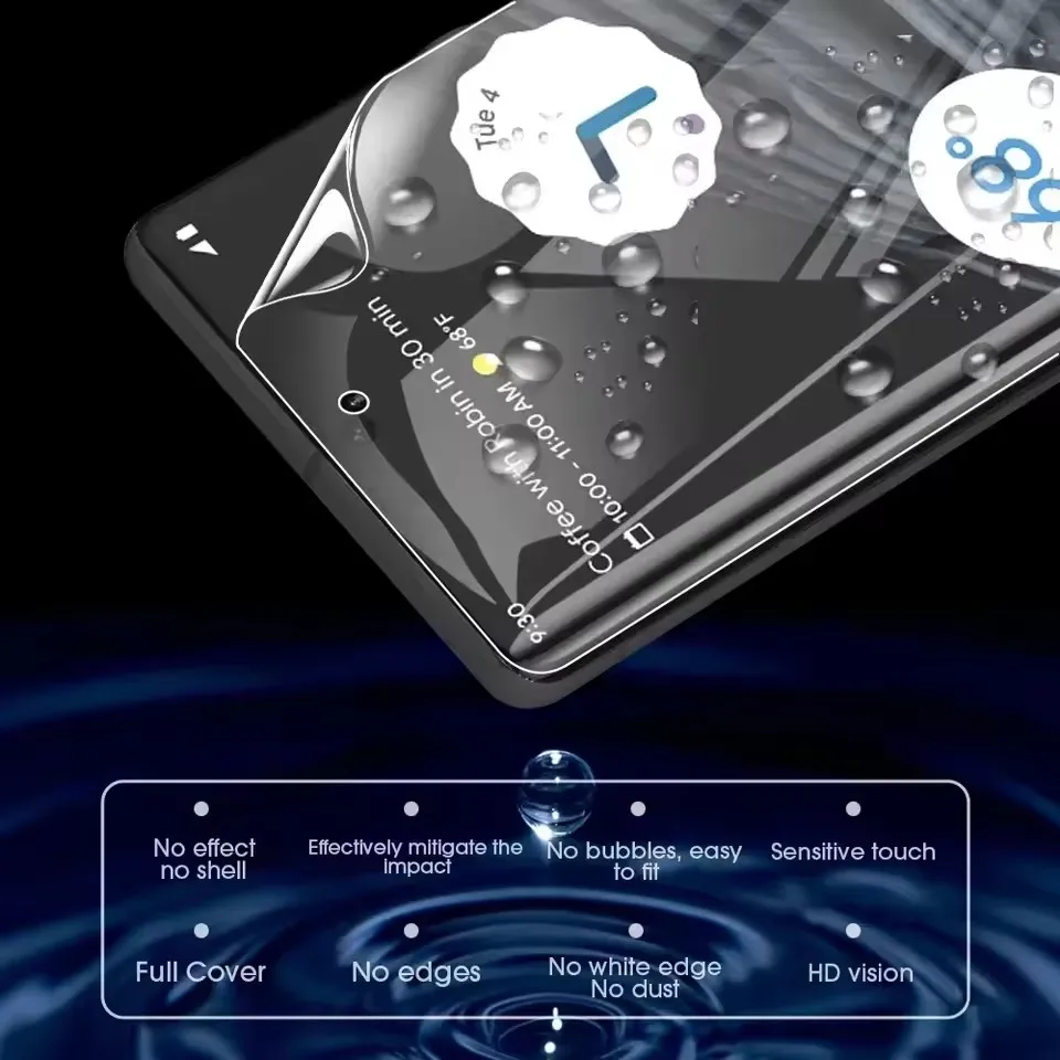 Film Hydrogel 3 pièces pour Film de protection d'écran Sharp Aquos R10 R9 Pro