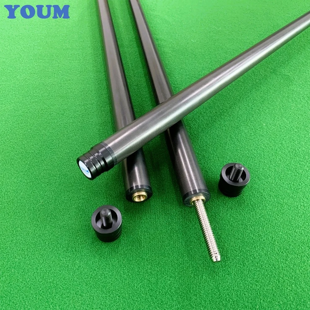 

Carbon Fiber Billiard Cue Shaft 100% Black Technology 1/2 Split Cue Stick Front Part Punch/Break Cue Juma Ferrule Snooker&Pool