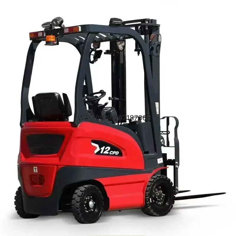 Wmwmnu for China Manufacturer Mini Fork Lifter 1.2T 1.6Ton for Small Areas 2 Stage Triple Mast with Core Pump