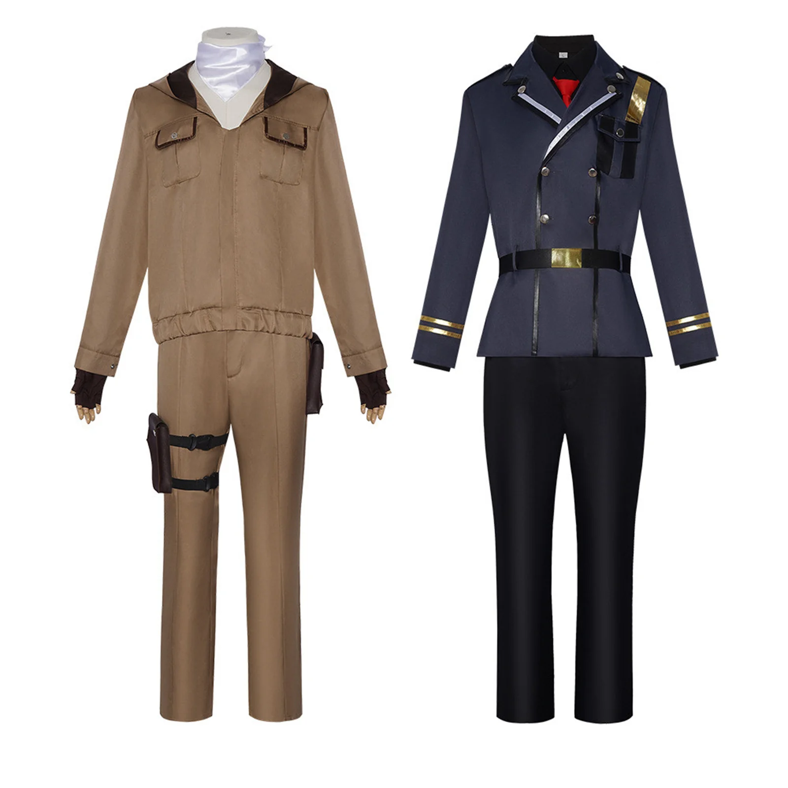

Shinei Nouzen Cosplay Costume Blue Military Team Uniform With Belt Defense Team Uniform Hooded Jacket Halloween Uniform