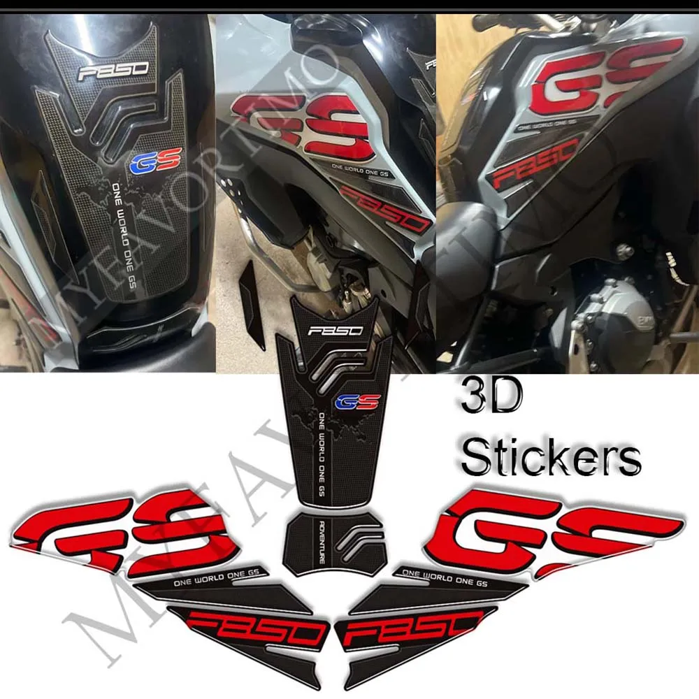 

Motorcycle Tank Pad Side Grips Stickers Decals Protection Gas Fuel Oil Kit Knee For BMW F850GS F 850 GS GSA F850 ADV Adventure