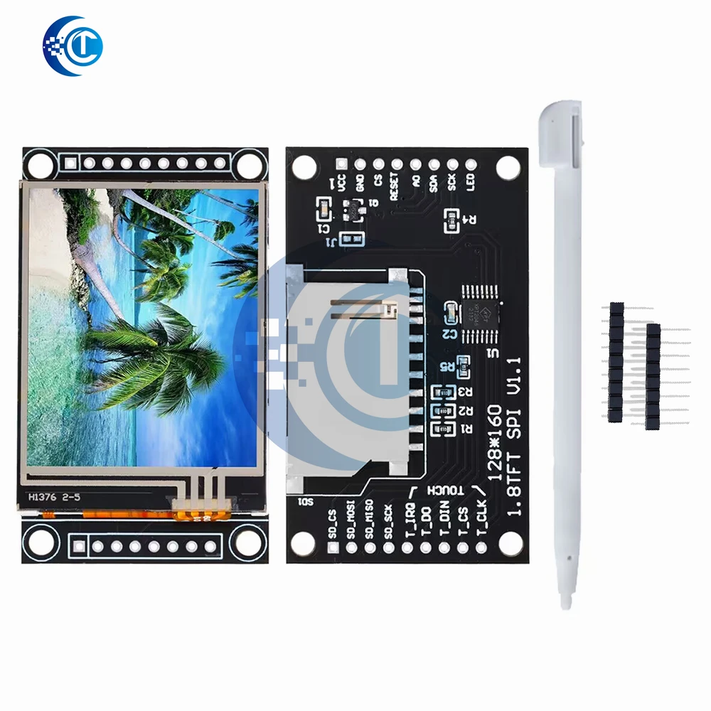 LCD TFT ST7735/ST7735S da 1,8": risoluzione 128×160 con interfaccia SPI (4 pin IO) – RGB a 16 bit per compatibilità Arduino