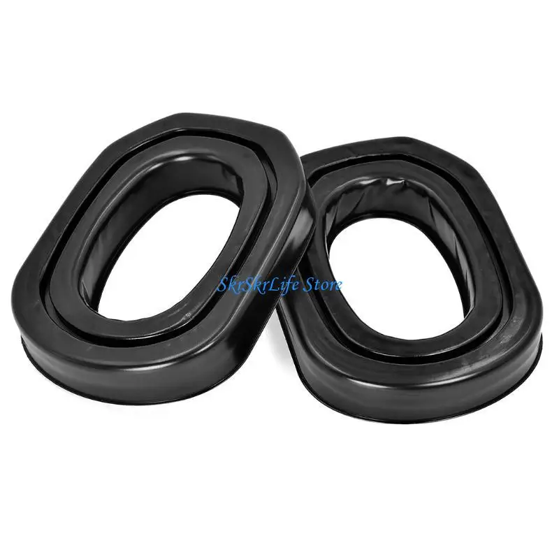 

E65E 2pcs Silicone Gel Ear Pads Cushion Headphone Cover Bluetooth-compatible Headset Earmuffs for Walker or
