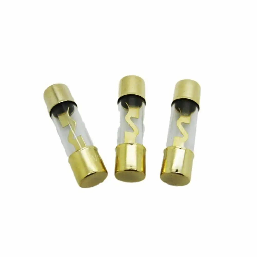 10PCS Car Audio Refit AGU Fuse Holder 20A 50A 60A 80A 100A 10x38mm Car Stereo Audio Circuit Breaker Inline Fuse for Cars Vehicle