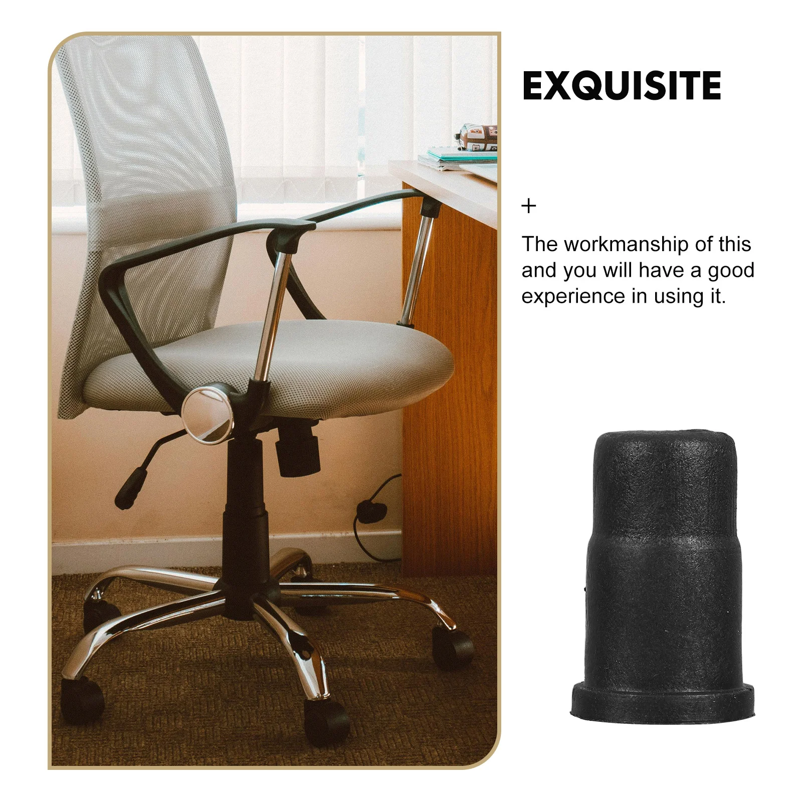50 ชิ้น Universal Castor ยางล้อล้อซ็อกเก็ตหมวก Protector ไนลอนเก้าอี้ Stopper สํานักงาน Rod ฝาครอบแทรก
