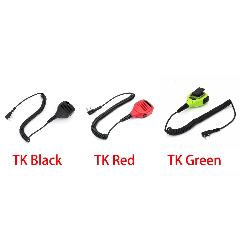 

ANYSECU PMMN4013A 3colors TK 2Pin Radio Speaker Microphones with 3.5mm Audio Jack For Baofeng UV-5R BF-888S Quansheng