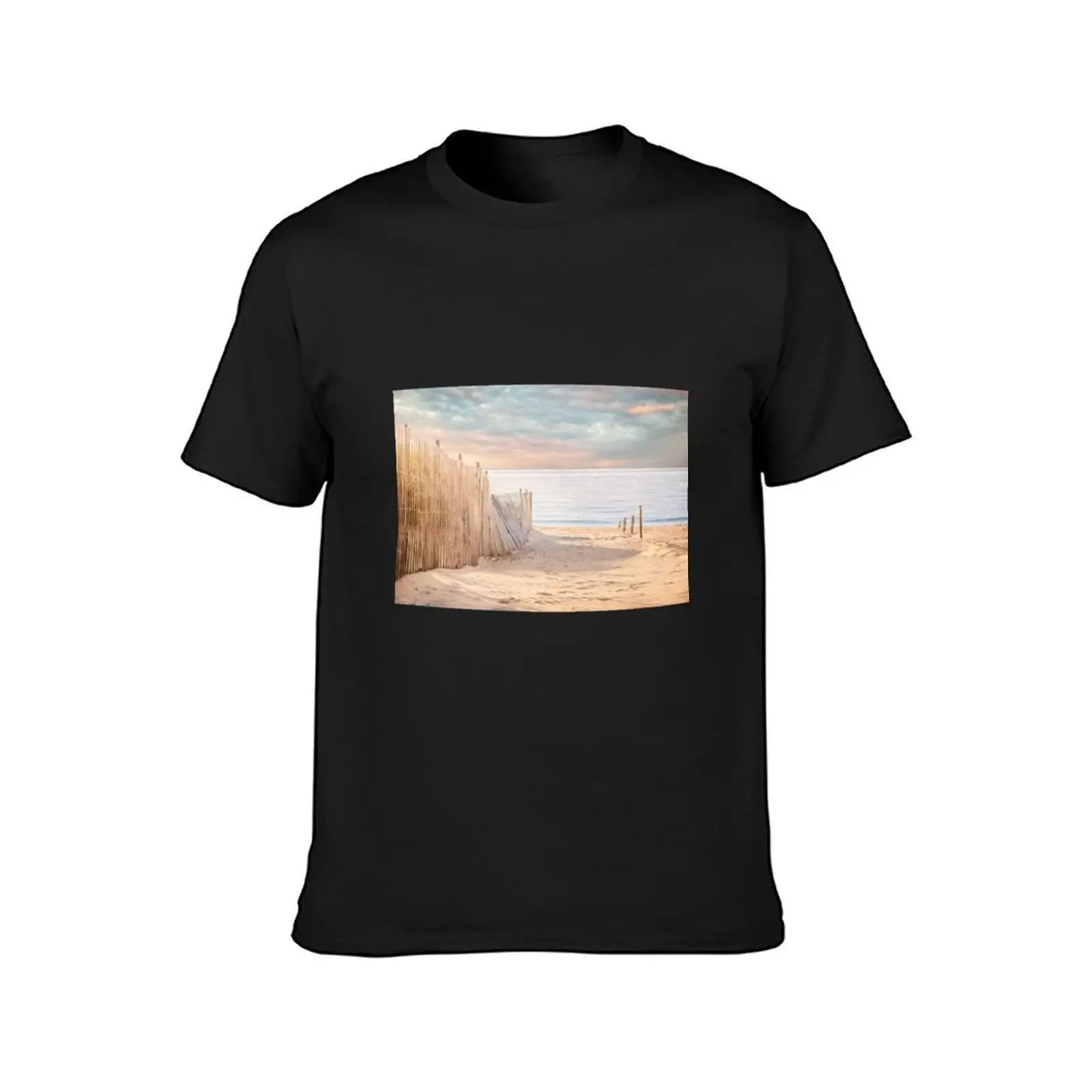 Soft Seascape, Cape Cod T-Shirt tops plus sizes heavyweights vintage clothes mens big and tall t shirts