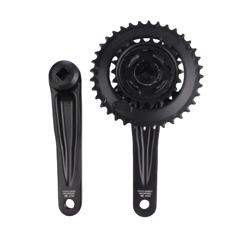 SHIMANO CUES FC-U4000-2B Crankset 2x11/10/9s Chainwheel 170 36-22T For MTB Q Factor 178mm Chain Centerline 51.8mm LINKGLIDE