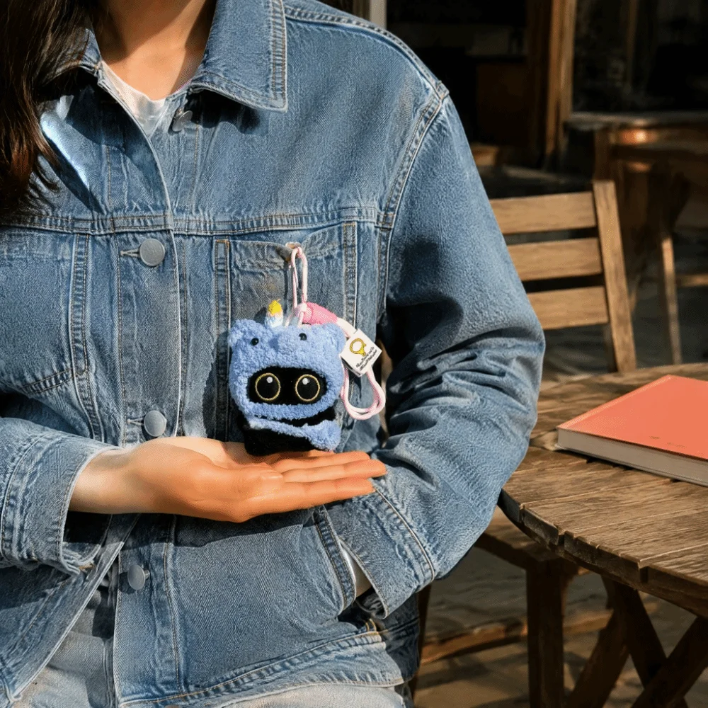 Plush Made Black Cat Keychain Soft Stuffed Comfortable To Touch Stuffed Pendant Squeaky Function Sturdy Hanging Clasp