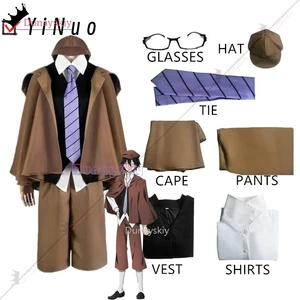 Roronaki Kudo Peruk, Cosplay Özel, Anime, BSD ve bir Av Köpeğinin Kapağı, Şapka, Eldiven, Ceket, Pantolon, papyon, Siyah Saçlı, Kısa Sezon 4 8 en çok satılan, mango bsd - №8